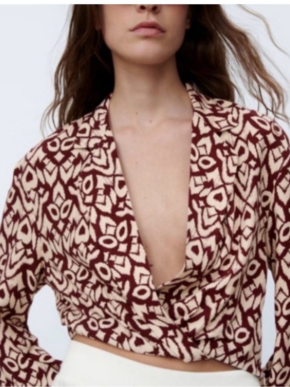 NWT Zara Ikat Top
